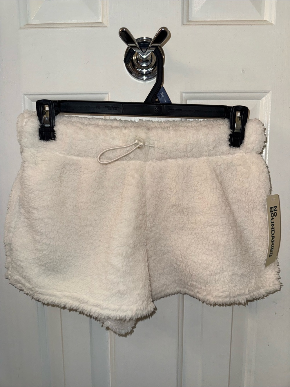 No Boundaries Cream Sherpa Athletic Shorts